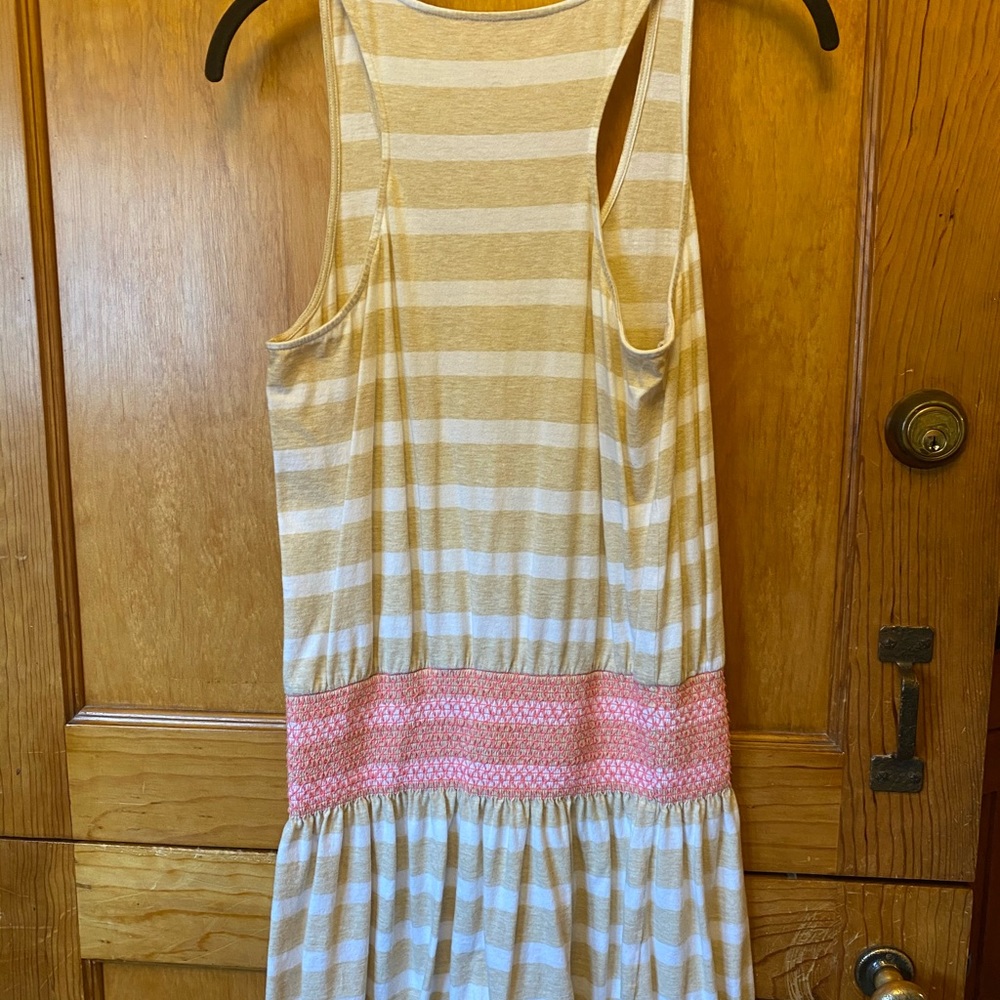 LILY PULITZER TIDELINE  TAN/WHITE RACERBACK MINI - Picture 10 of 11
